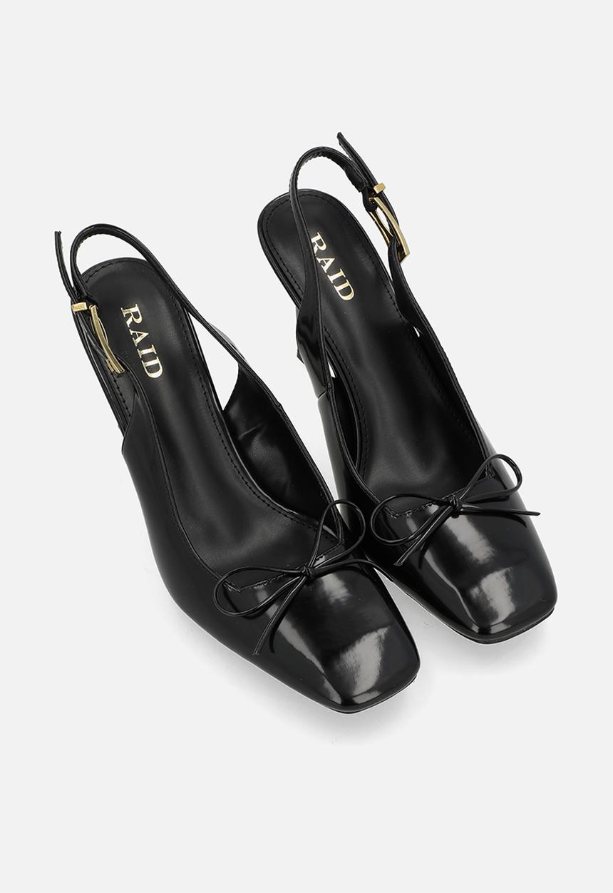 Raid London - Novalie stiletto heel slingback - black