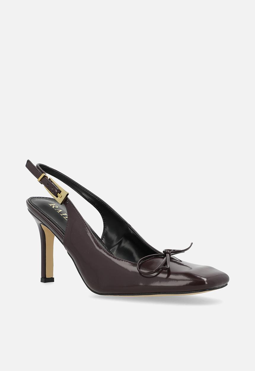 Raid London - Novalie stiletto heel slingback - brown