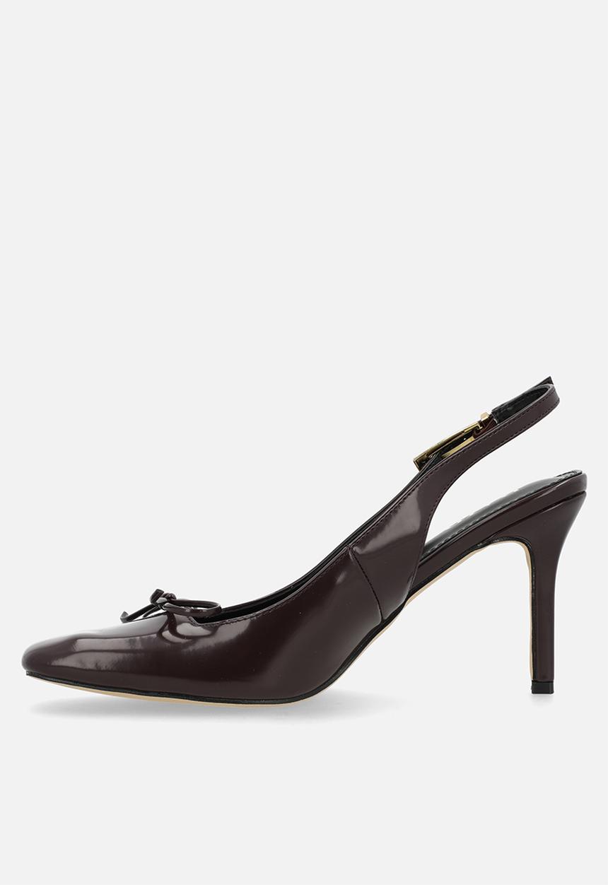 Raid London - Novalie stiletto heel slingback - brown