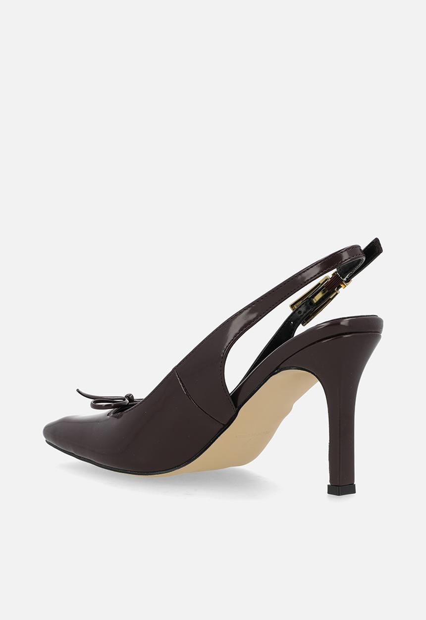 Raid London - Novalie stiletto heel slingback - brown