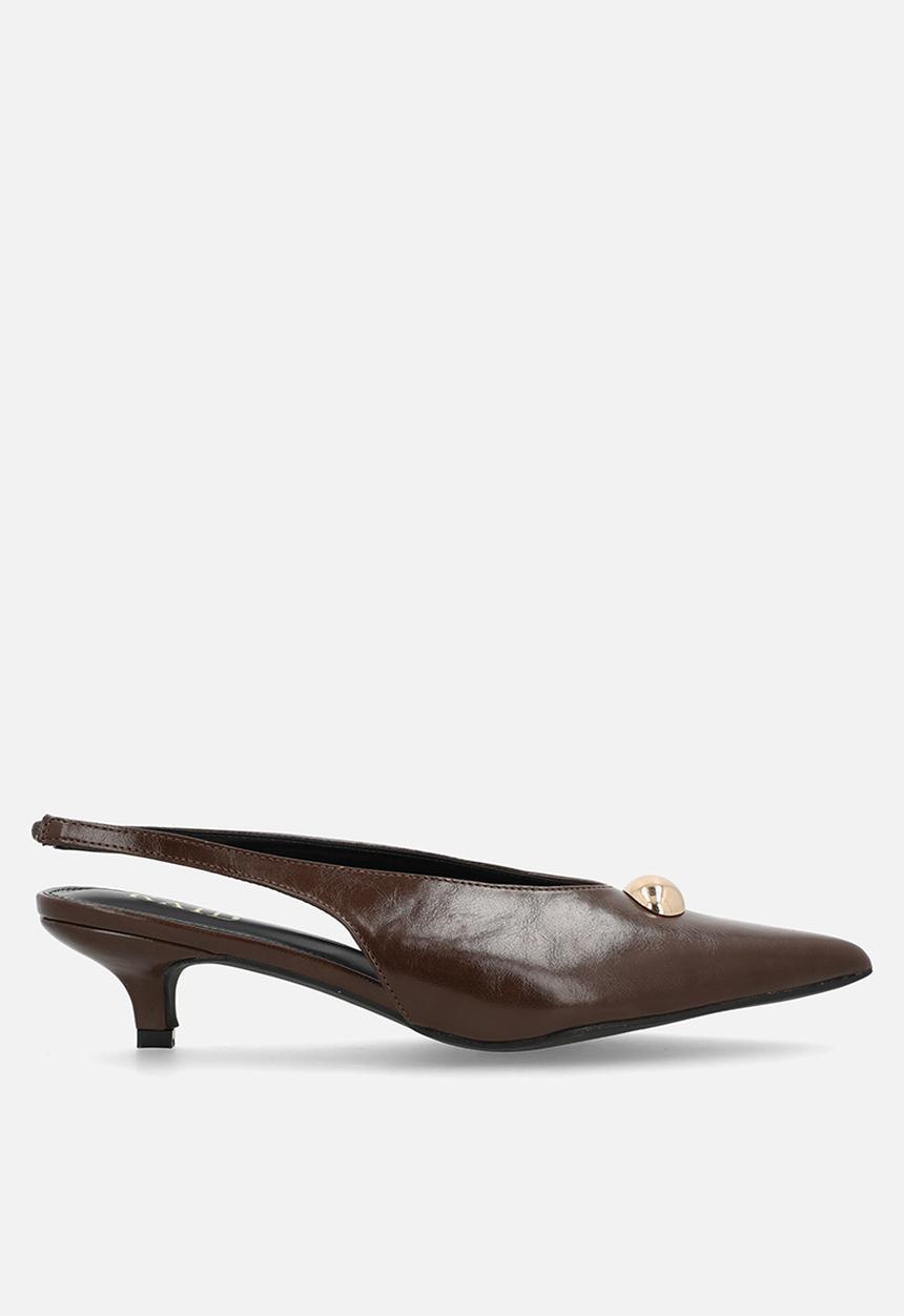 Raid London - Terra slingback heel - brown