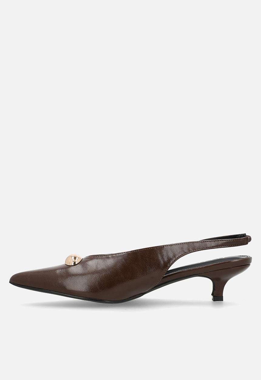 Raid London - Terra slingback heel - brown