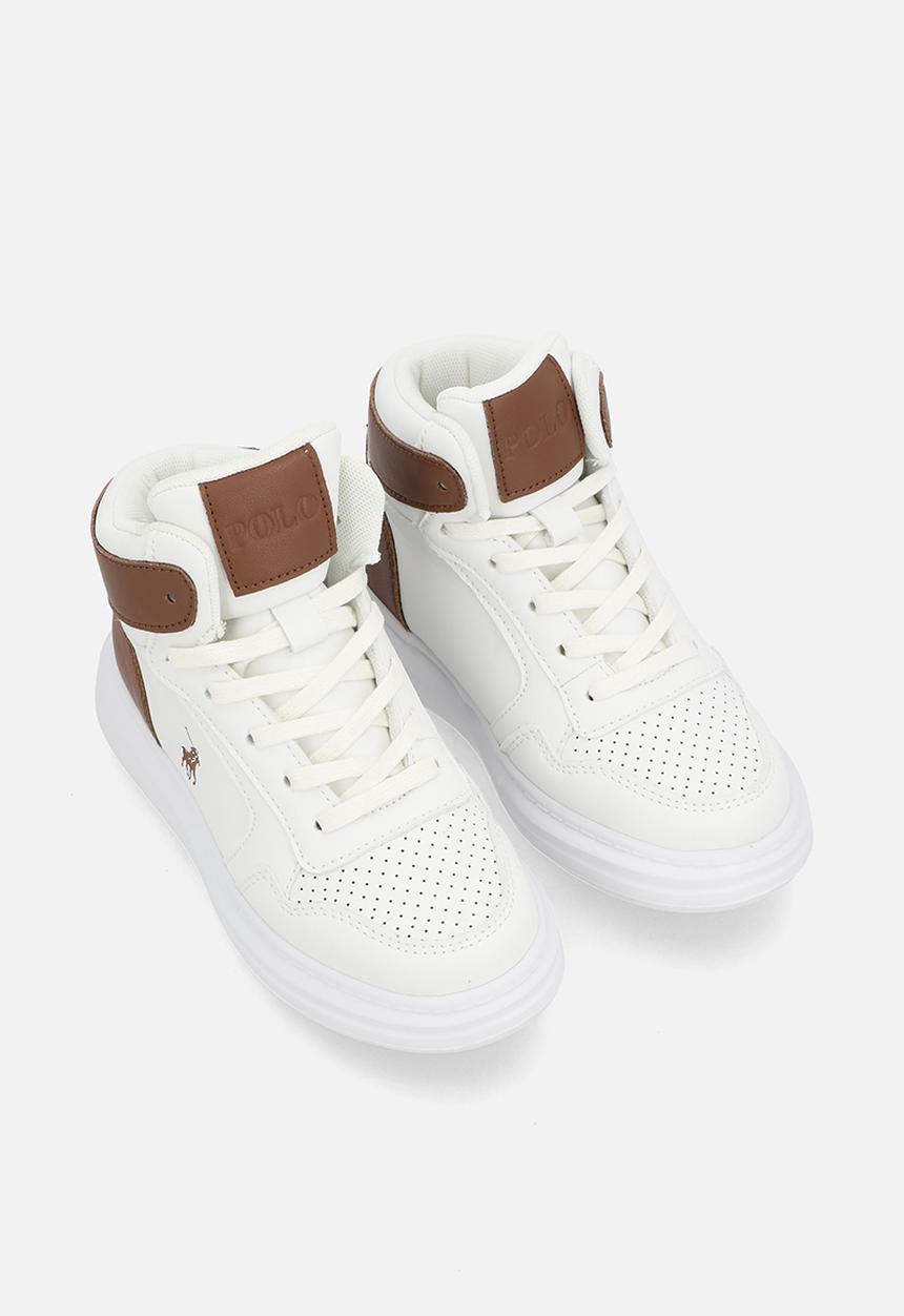 POLO - Kids High Top Sneaker  - White