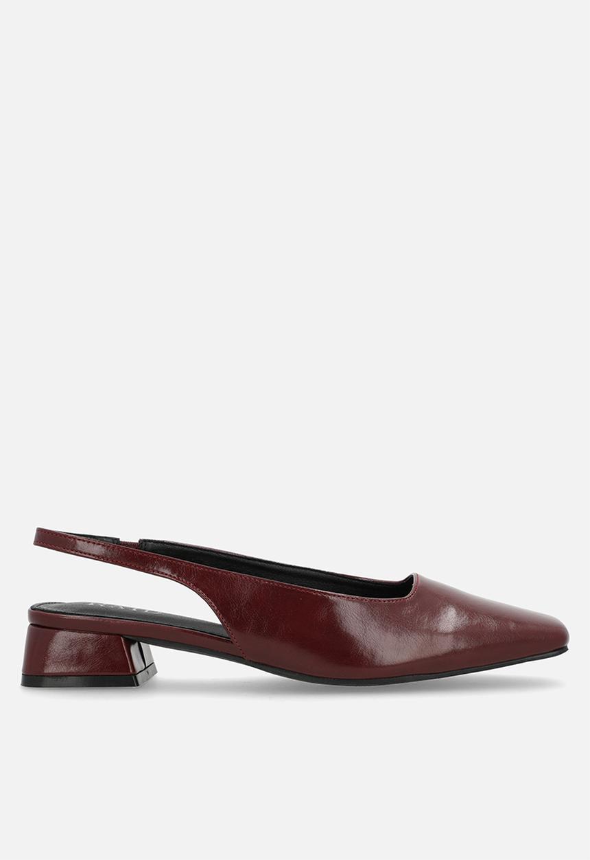 Raid London - Norine block heel slingback - burgundy