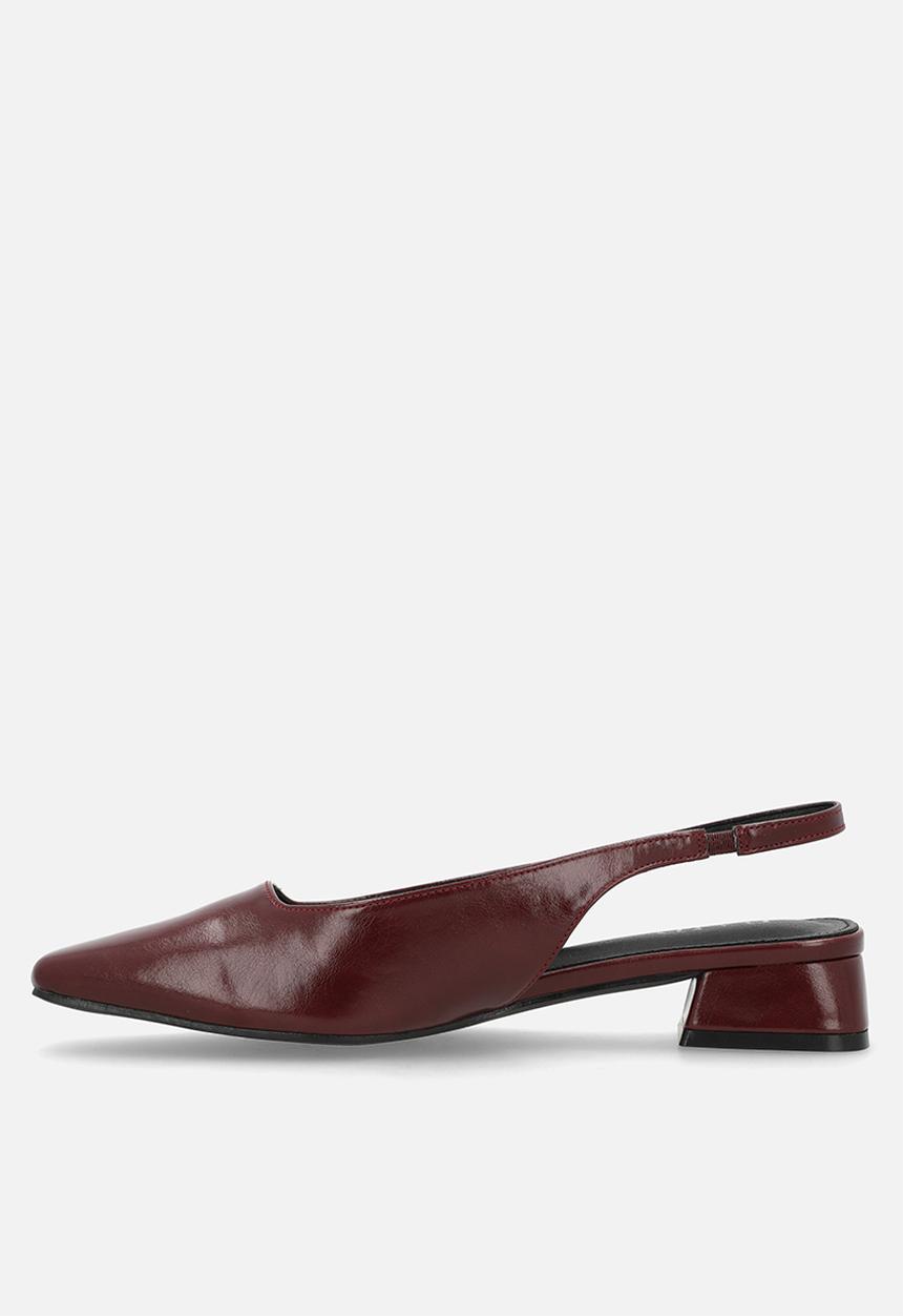 Raid London - Norine block heel slingback - burgundy