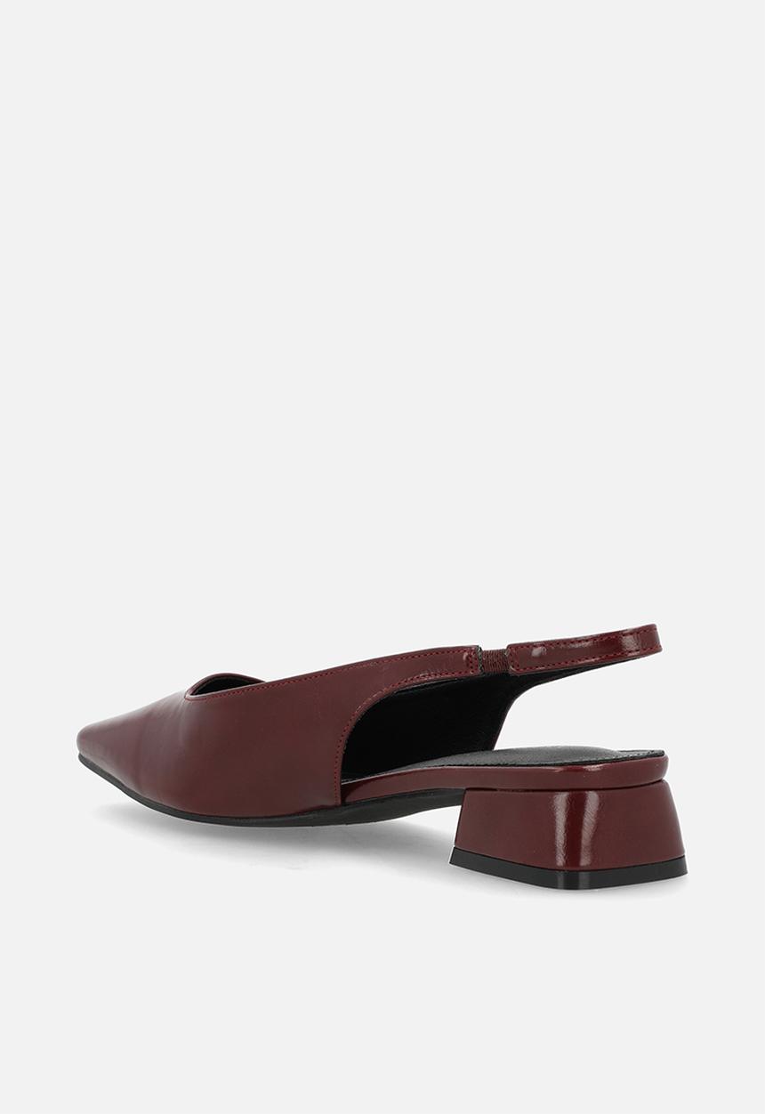 Raid London - Norine block heel slingback - burgundy
