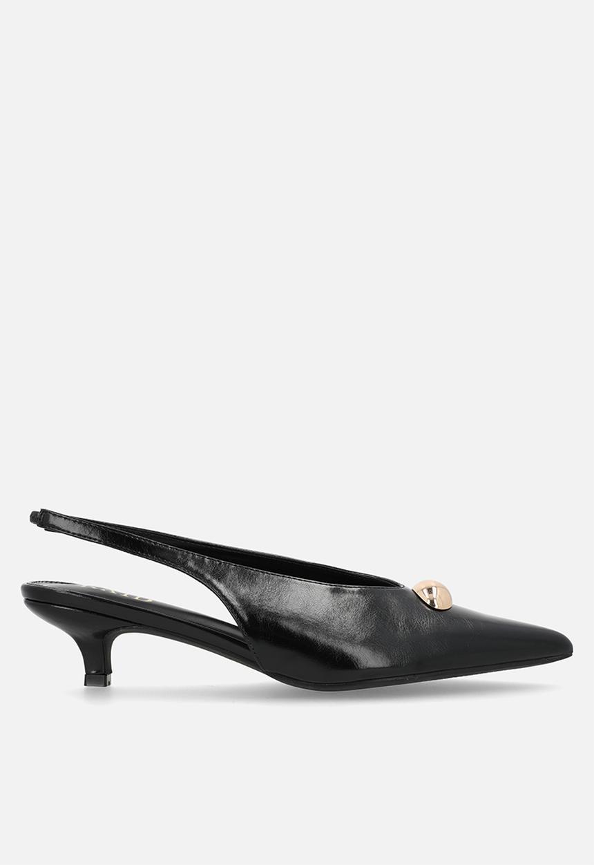 Raid London - Terra slingback heel - black