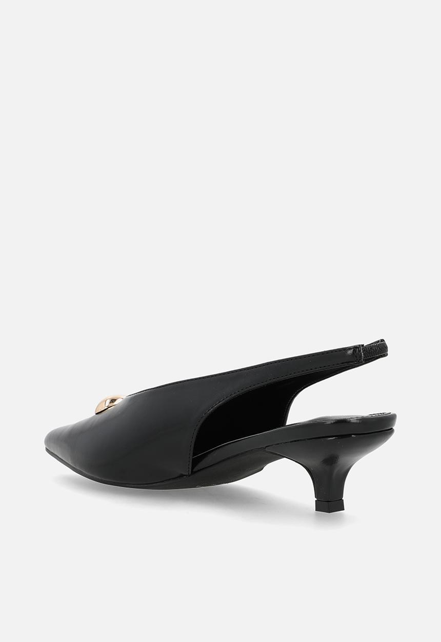 Raid London - Terra slingback heel - black