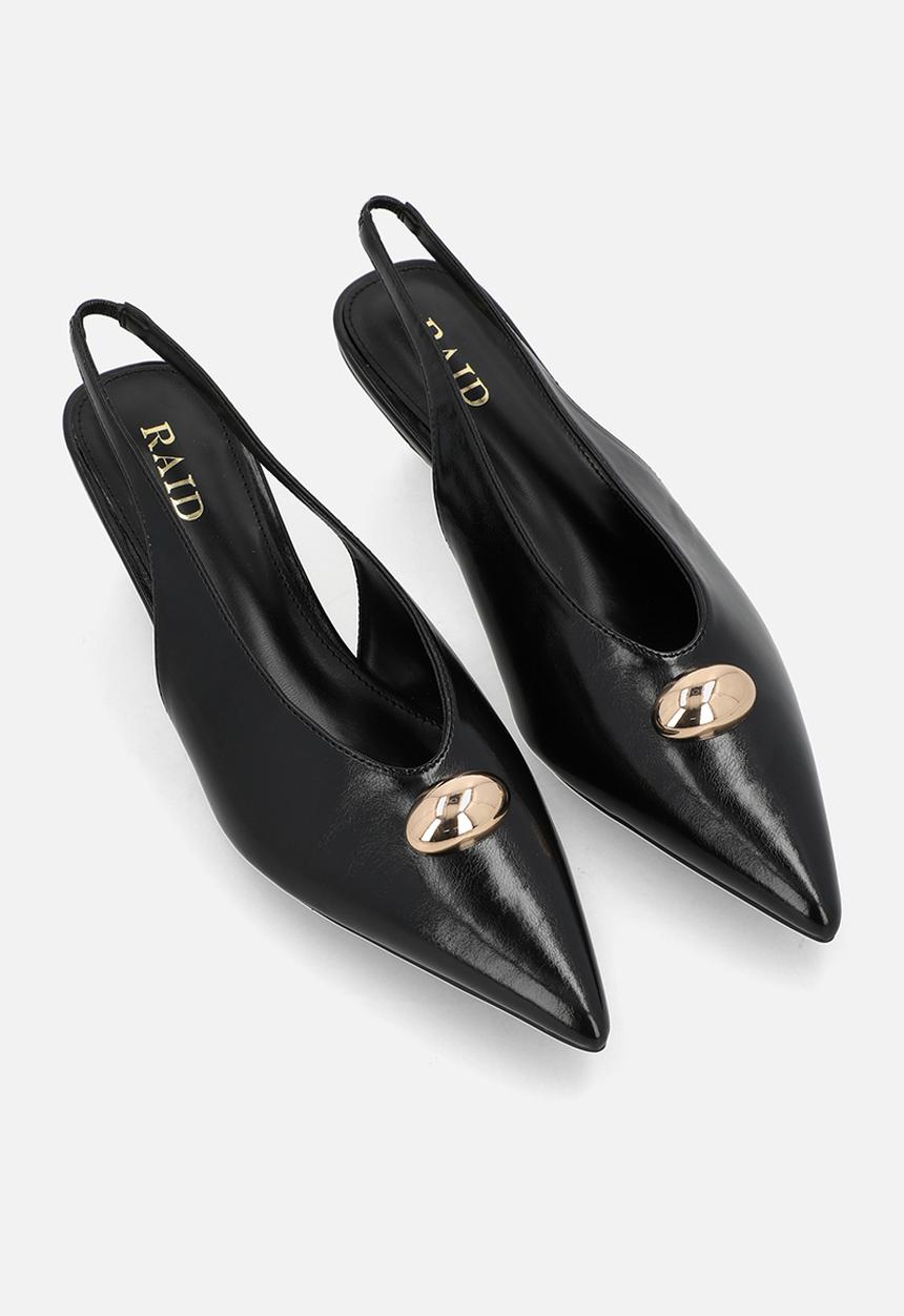 Raid London - Terra slingback heel - black