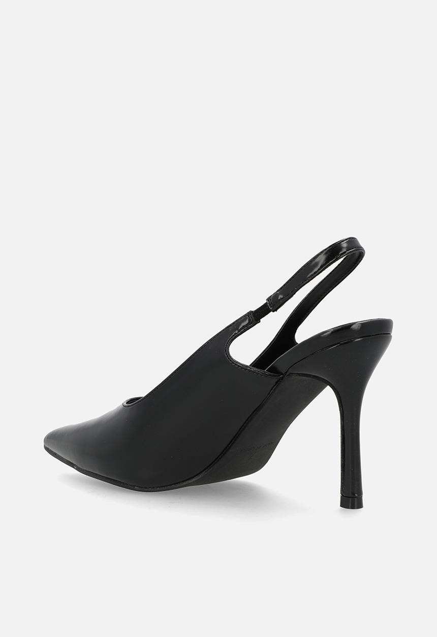 Raid London - Ziva stiletto heel slingback - black
