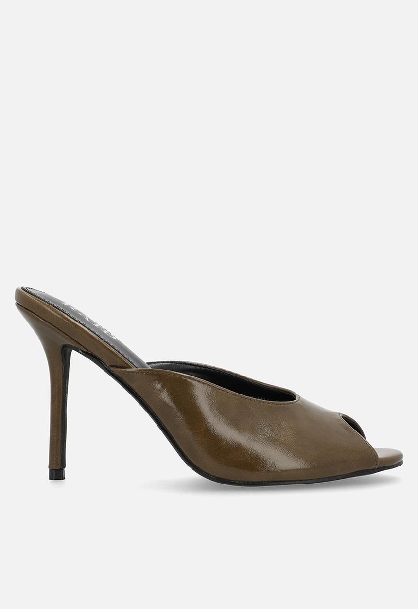 Raid London - Elana stiletto heel mule - brown