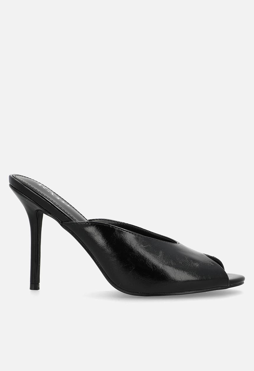 Raid London - Elana stiletto heel mule - black