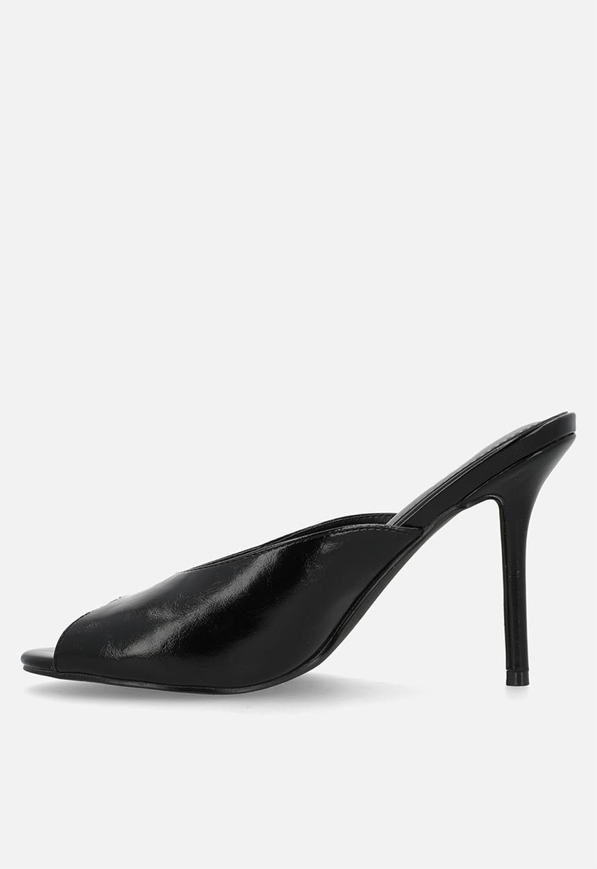 Raid London - Elana stiletto heel mule - black