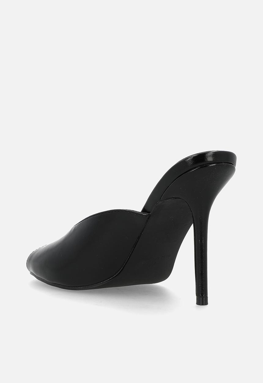 Raid London - Elana stiletto heel mule - black
