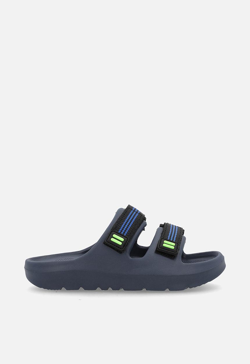 Pop Candy - Hook-and-loop strap slides - navy