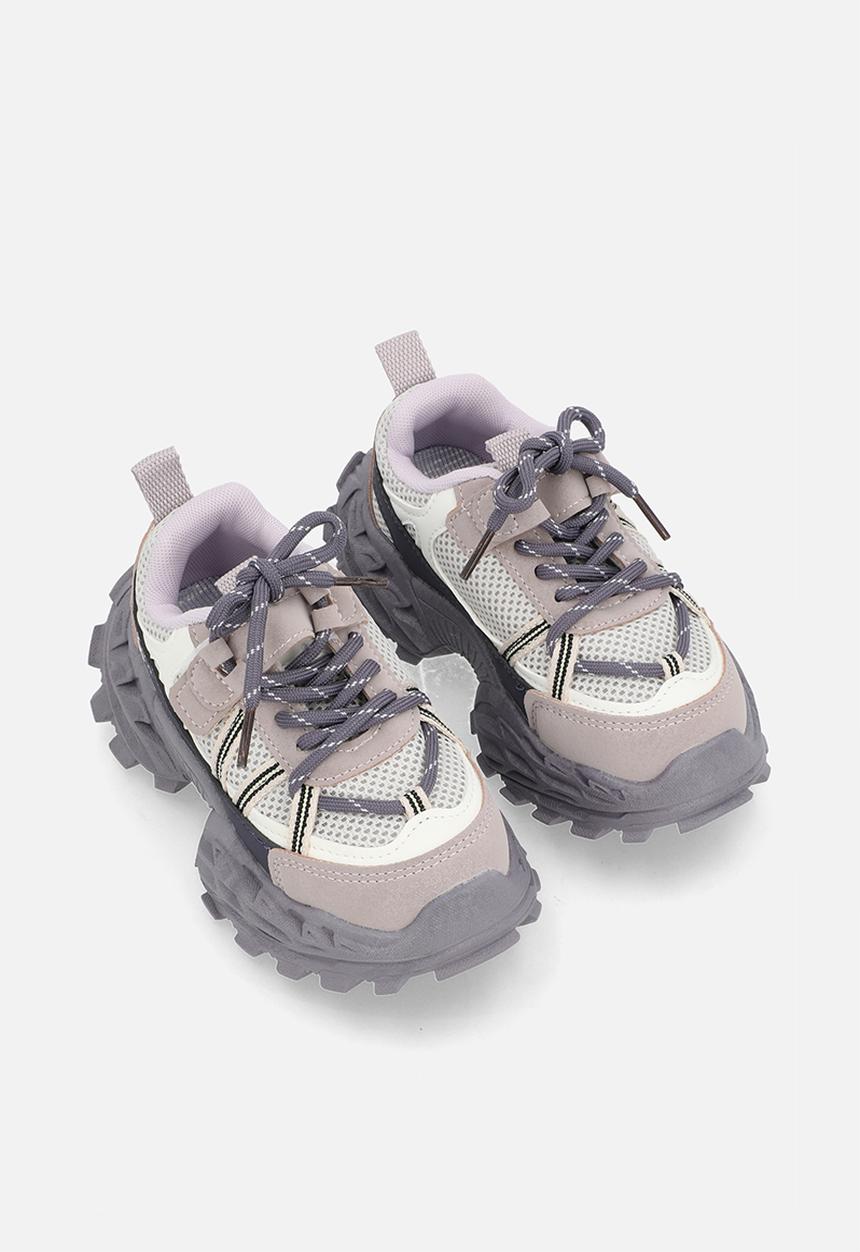 Pop Candy - Chunky sole athletic sneakers - grey/multi