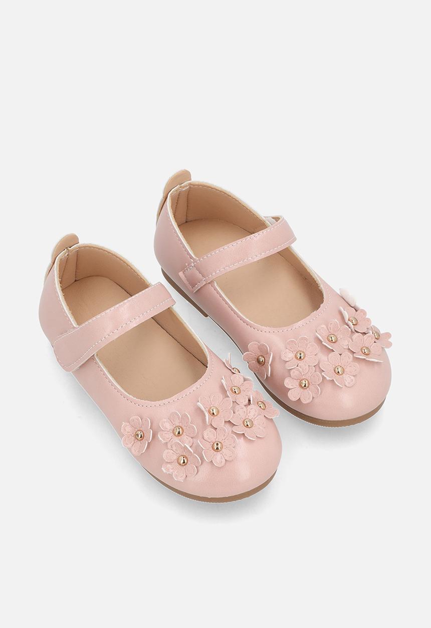 Pop Candy - Floral applique pumps - pink
