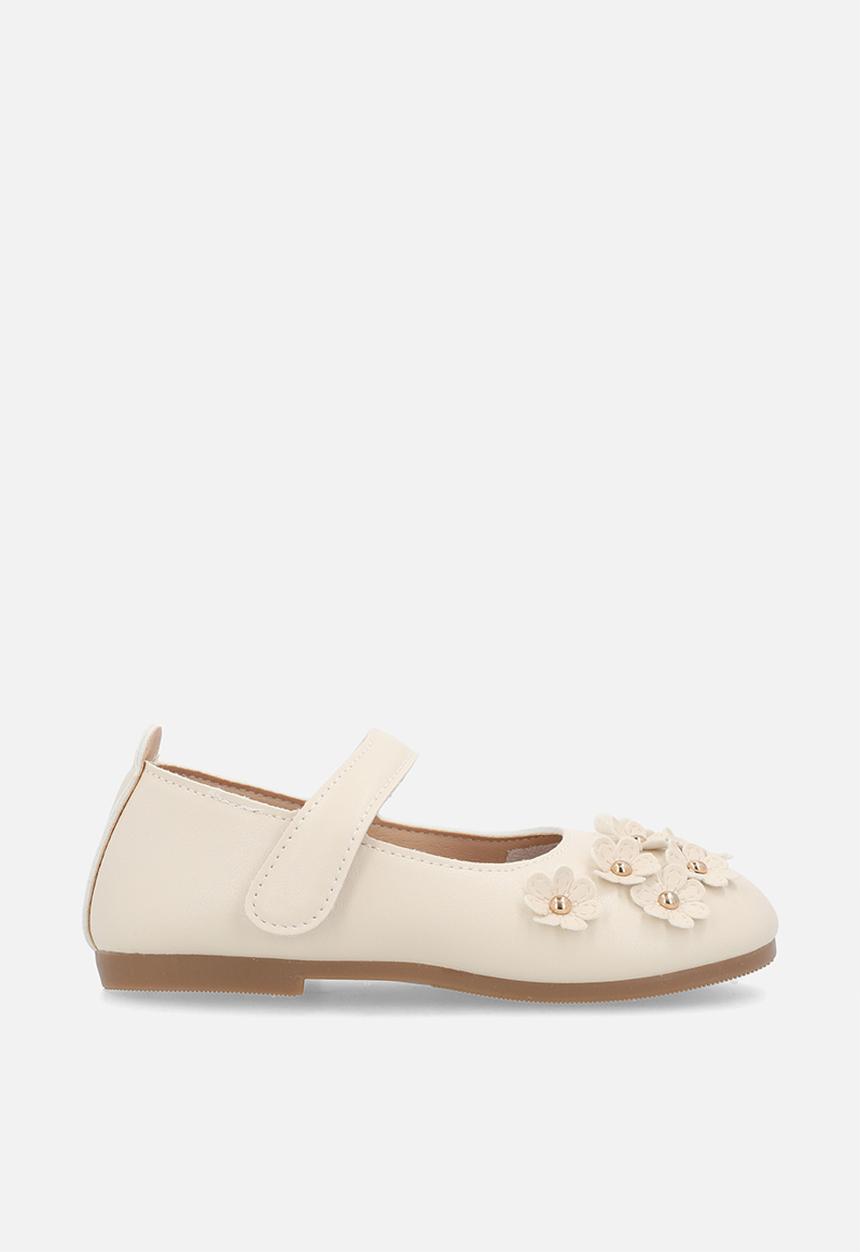Pop Candy - Floral applique pumps - floral white