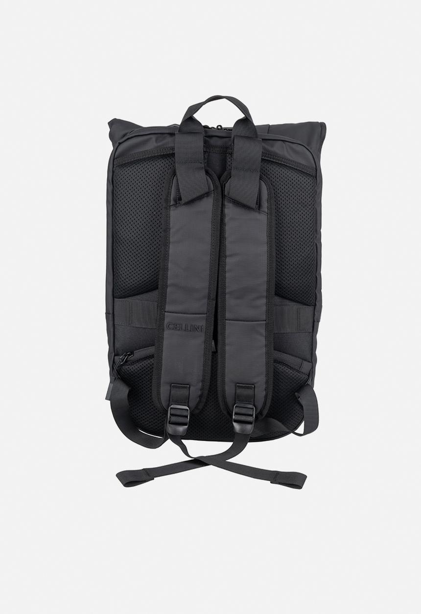 Cellini - Sidekick water resistant fold over backpack - black