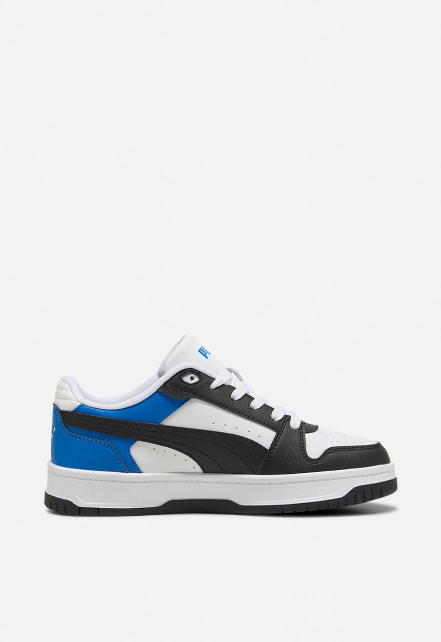 PUMA - Rebound Slam Lo Jr - Puma White-Puma Black-Puma Team Royal