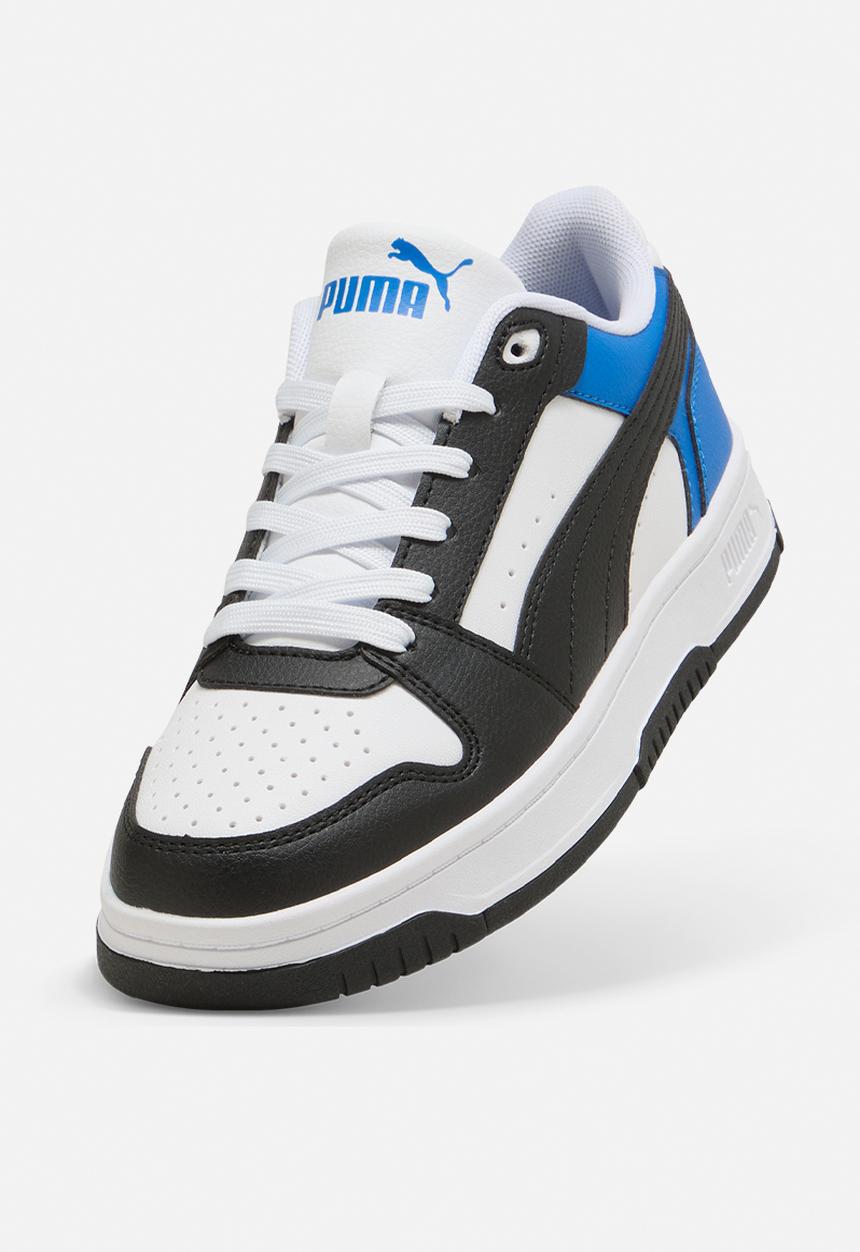 PUMA - Rebound Slam Lo Jr - Puma White-Puma Black-Puma Team Royal