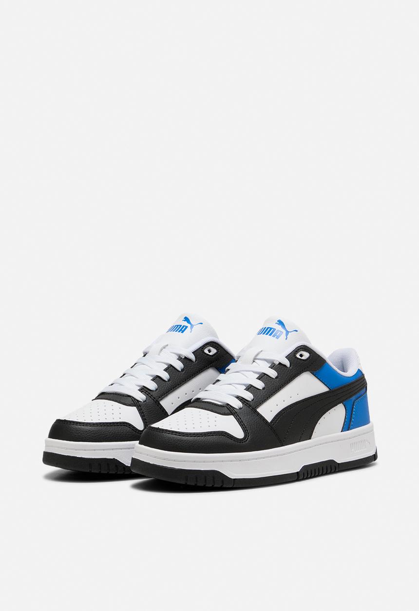 PUMA - Rebound Slam Lo Jr - Puma White-Puma Black-Puma Team Royal