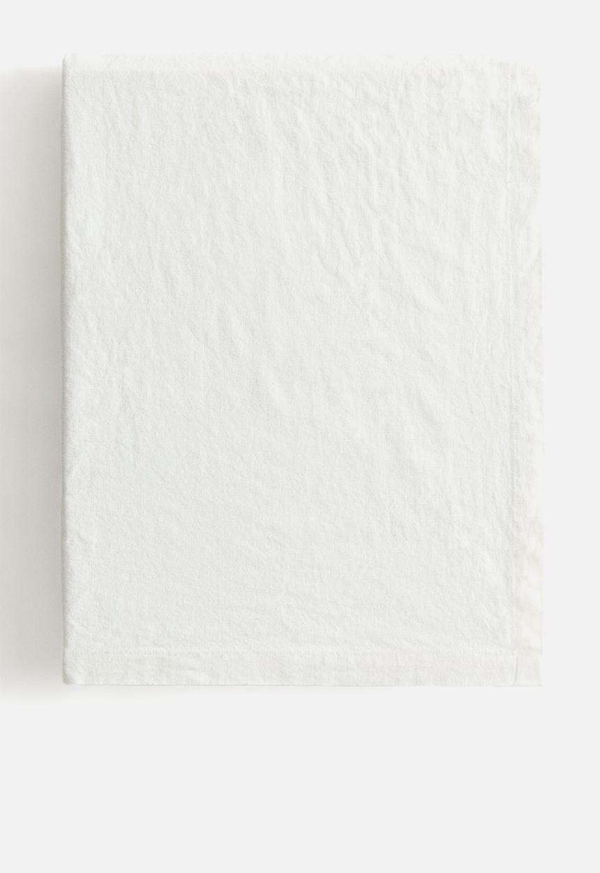 H&M - Linen-blend tablecloth - white