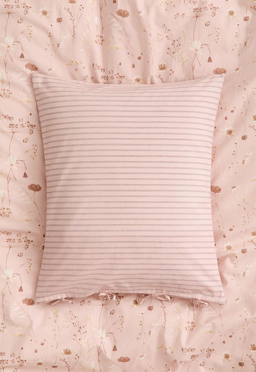 H&M - Floral double/king duvet cover set - powder pink/floral