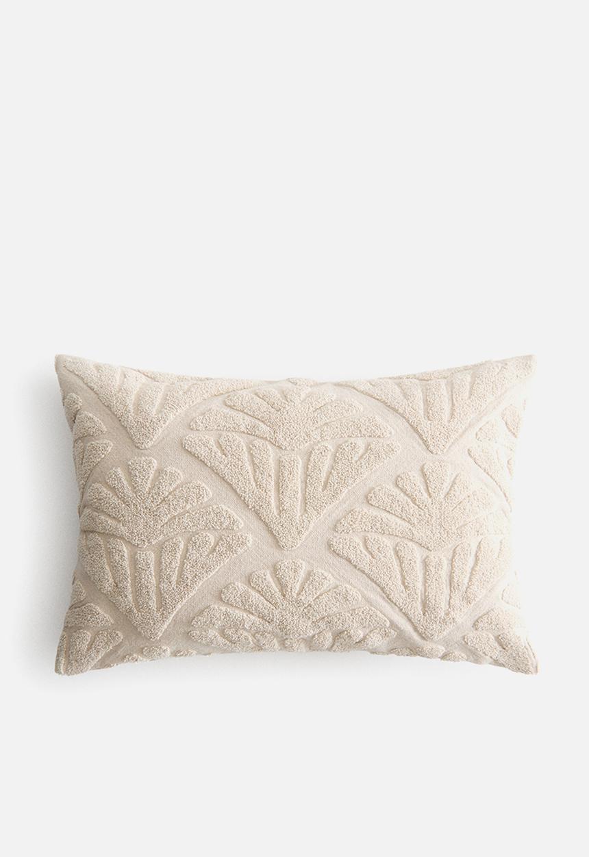 H&M - Tufted-motif cushion cover - light beige