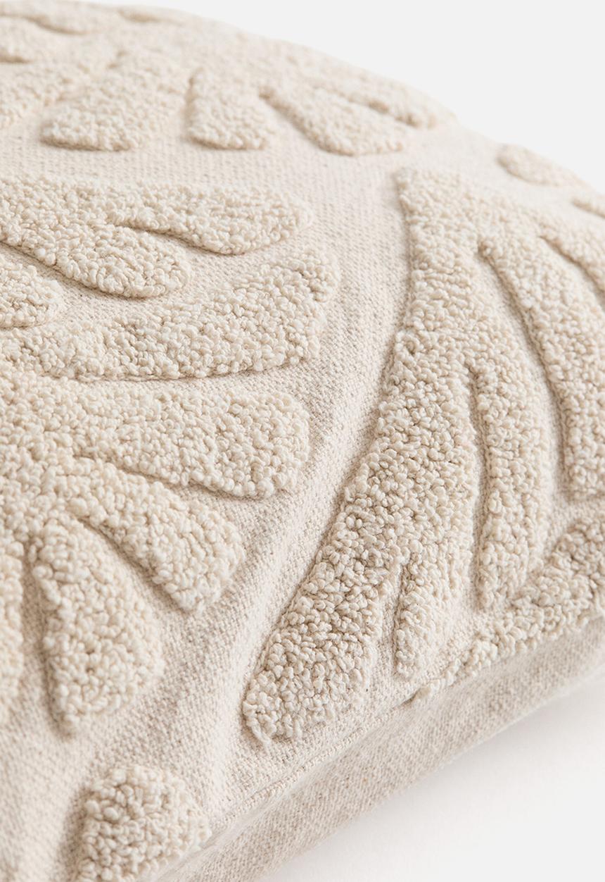 H&M - Tufted-motif cushion cover - light beige