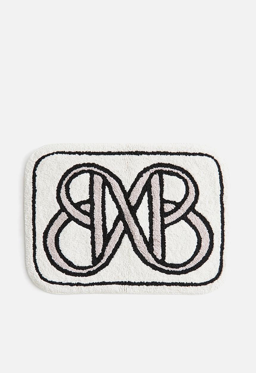 H&M - Motif-detail bath mat - white/bm