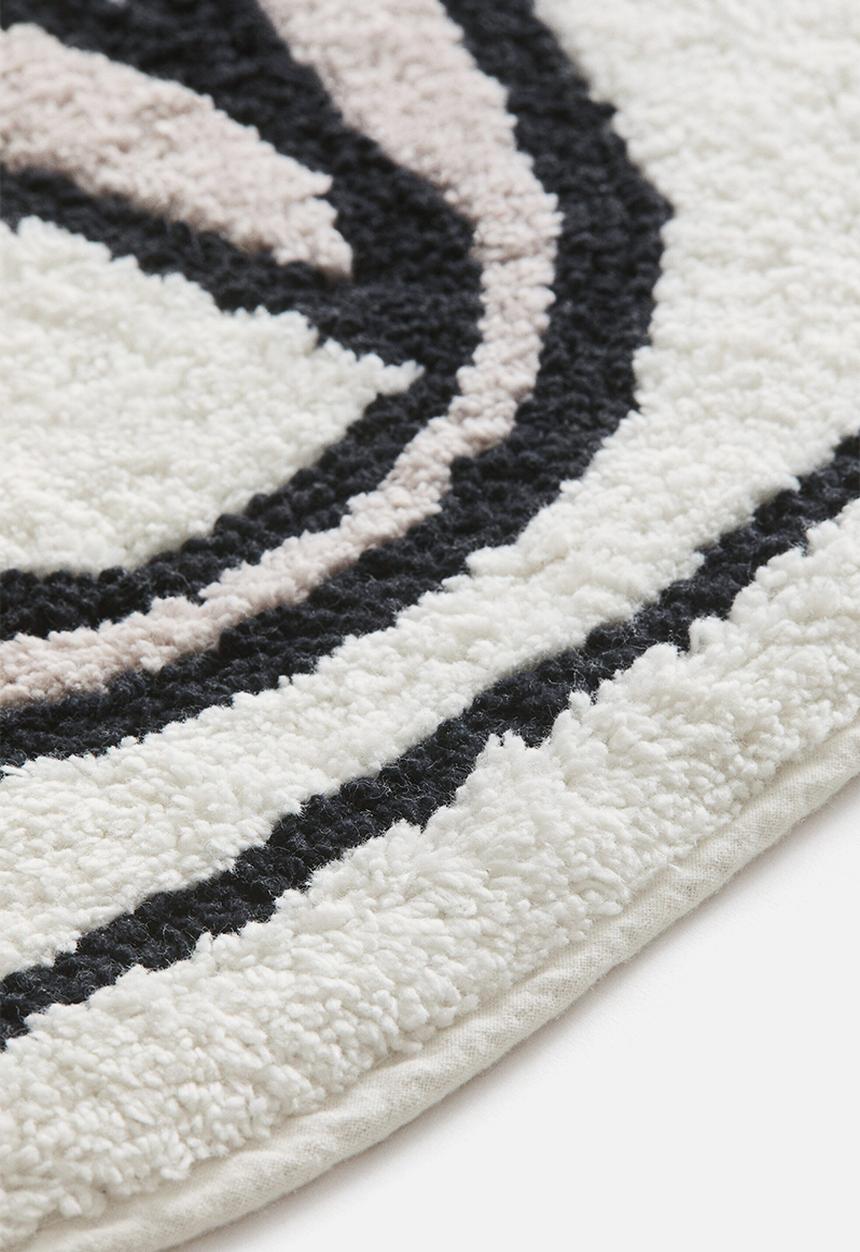 H&M - Motif-detail bath mat - white/bm