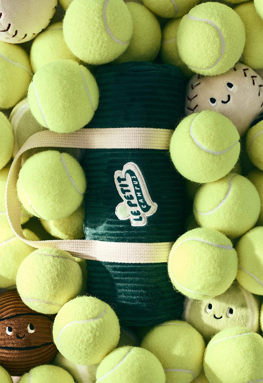 H&M - Bag with balls soft toy - dark green/le petit campus