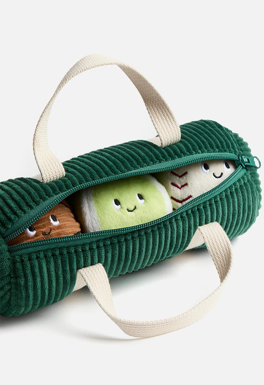 H&M - Bag with balls soft toy - dark green/le petit campus
