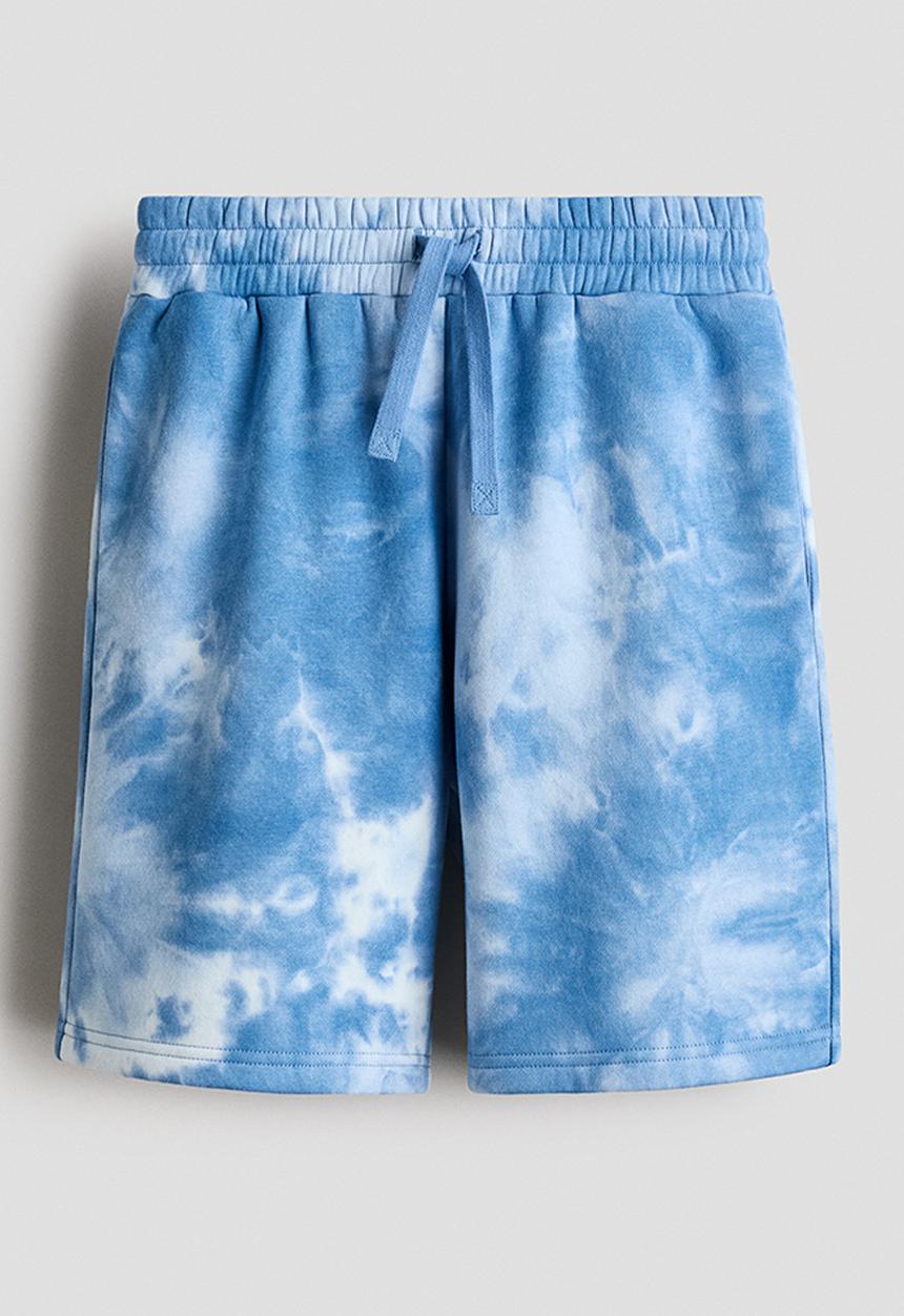 H&M - Printed sweatshorts - blue/tie-dye