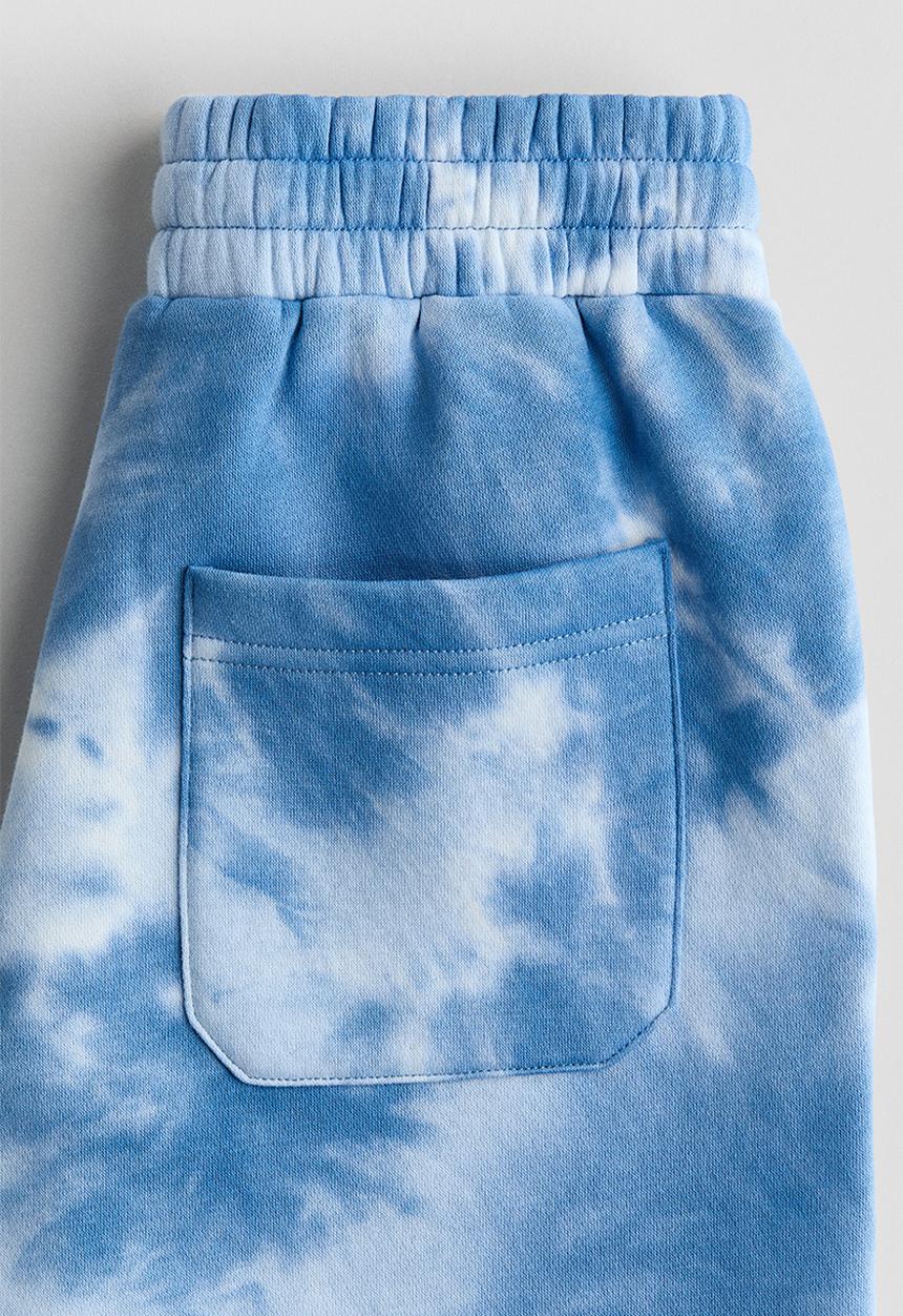H&M - Printed sweatshorts - blue/tie-dye
