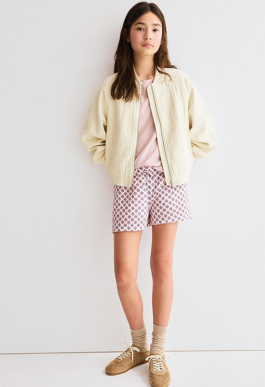 H&M - Cotton bomber jacket - cream
