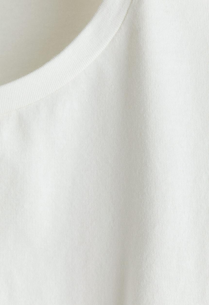 H&M - Short cotton top - white