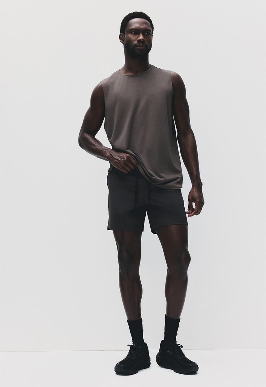 H&M - Sports shorts with drymove? - dark brown