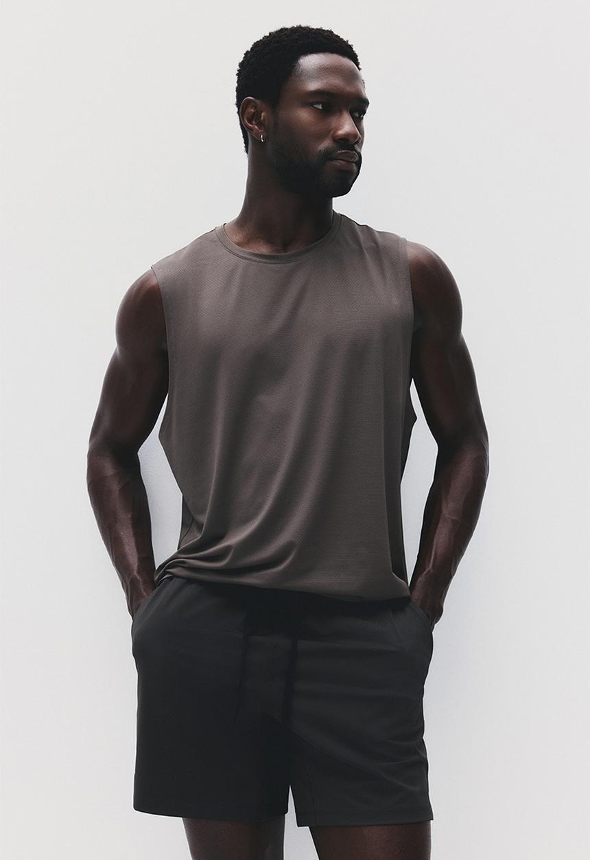 H&M - Sports shorts with drymove? - dark brown