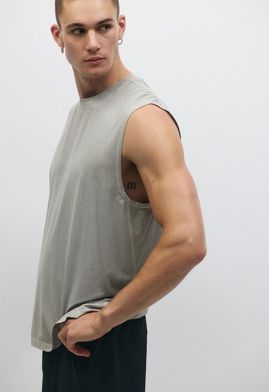 H&M - Regular fit sports vest top with drymove? - beige