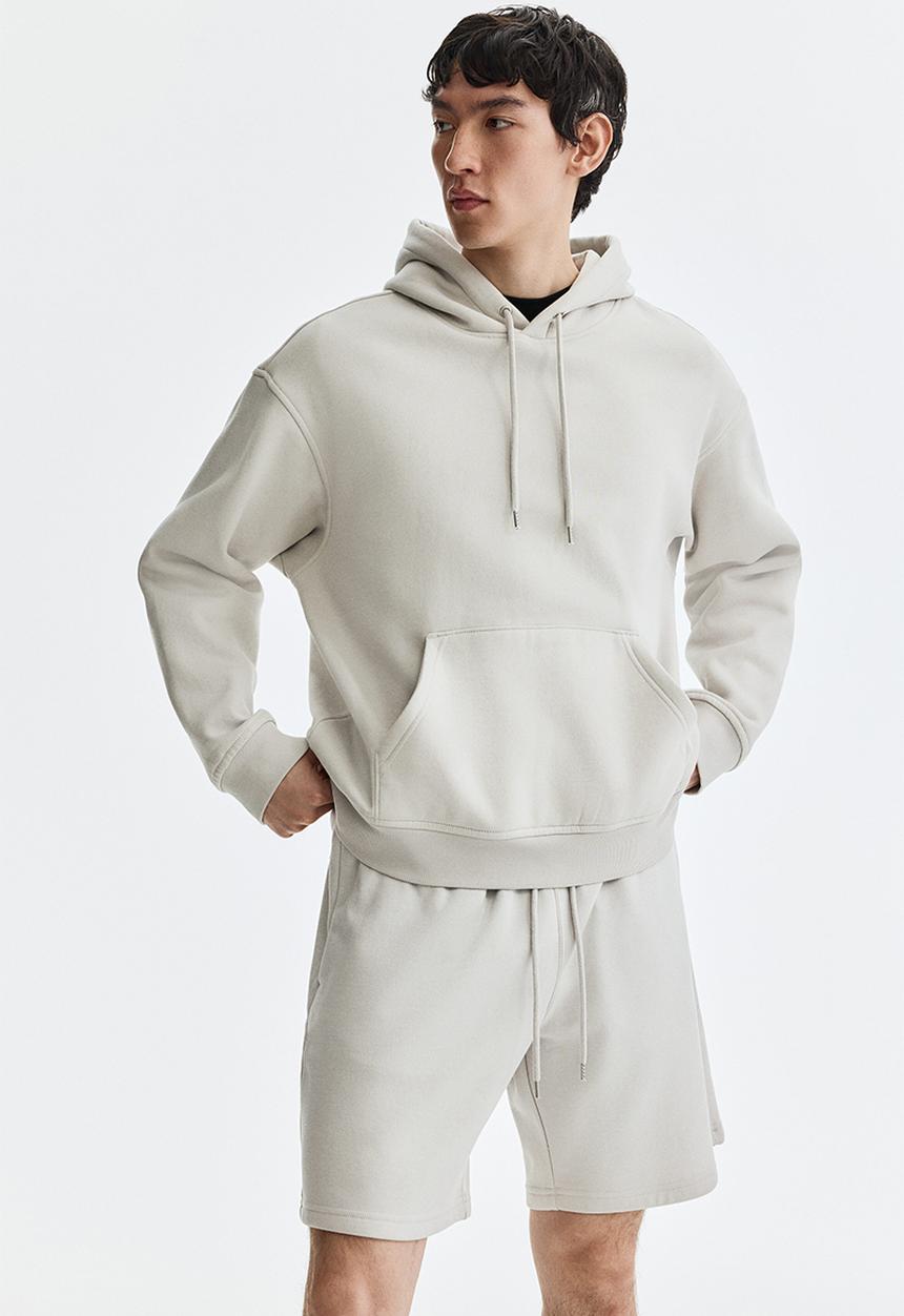 H&M - Regular fit sweatshorts - light grey