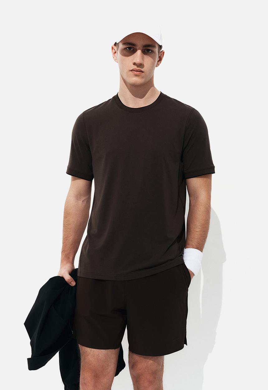 H&M - Regular fit tennis shorts with drymove™ - dark brown