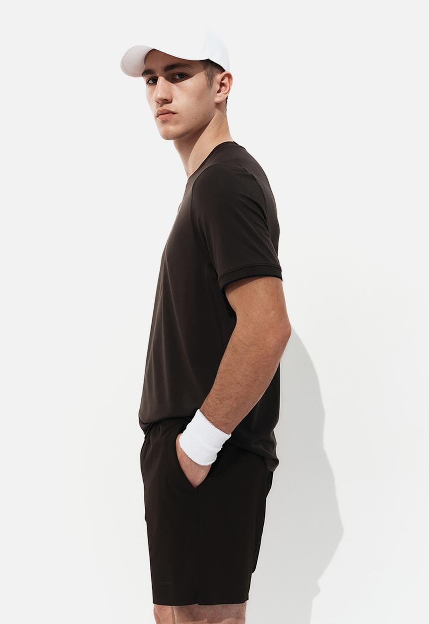 H&M - Regular fit tennis shorts with drymove™ - dark brown