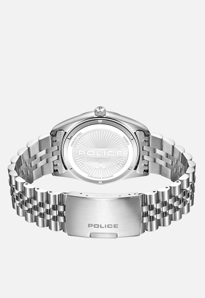 Police - S.Steel Case Silver Dial Steel Bracelet Strap - Silver
