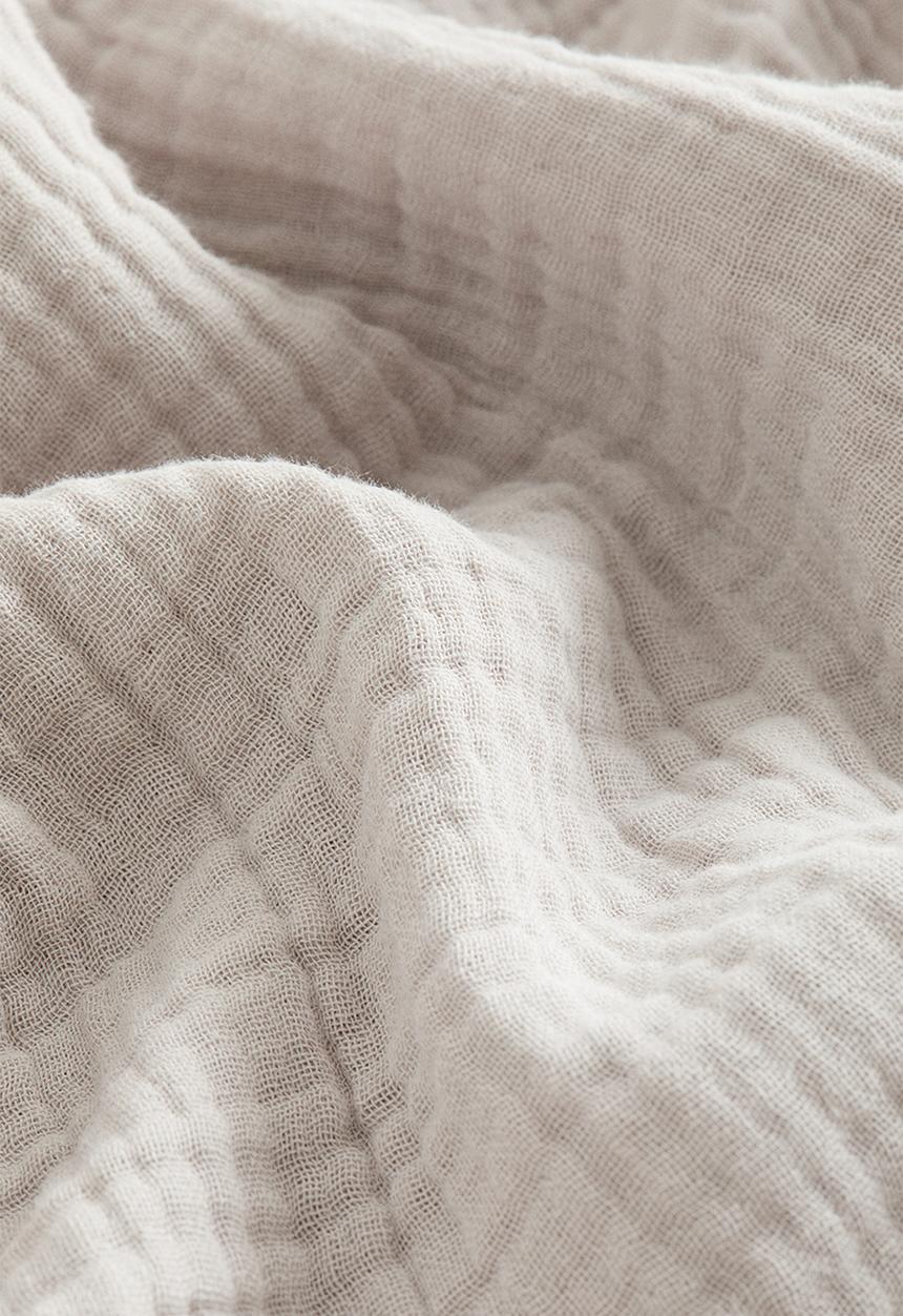H&M - Muslin dressing gown - light greige