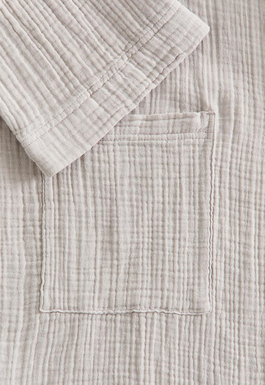 H&M - Muslin dressing gown - light greige