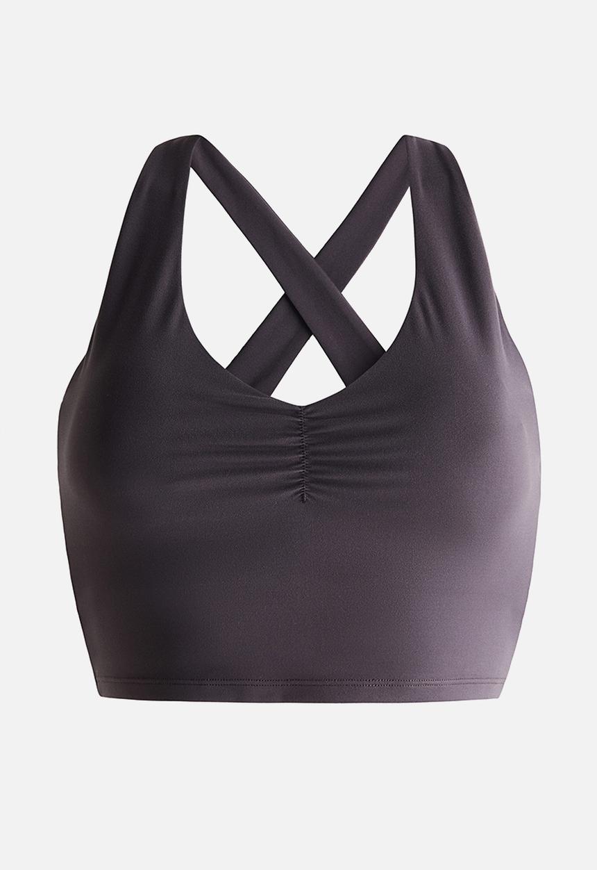 H&M - Medium support sports bra with softmove™ - plum