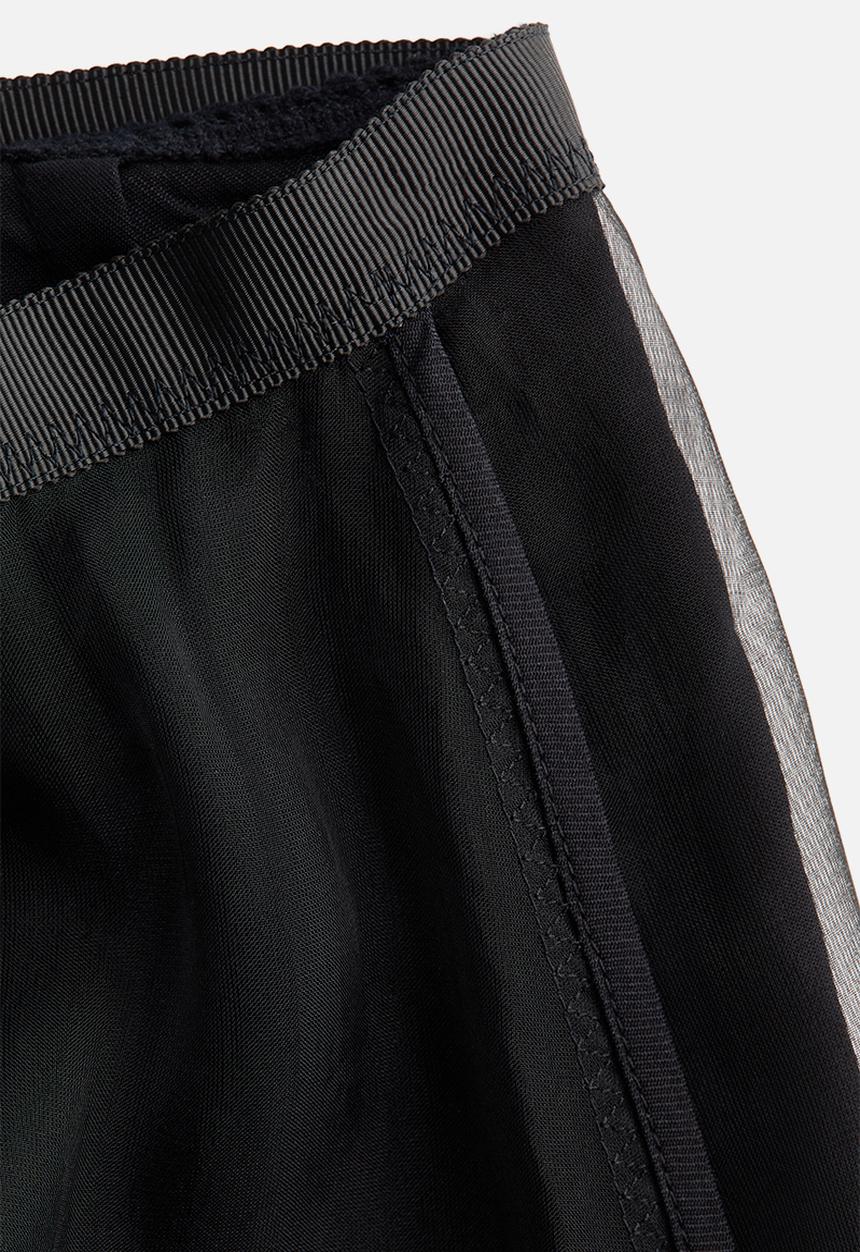 H&M - Fringed organza skirt - black