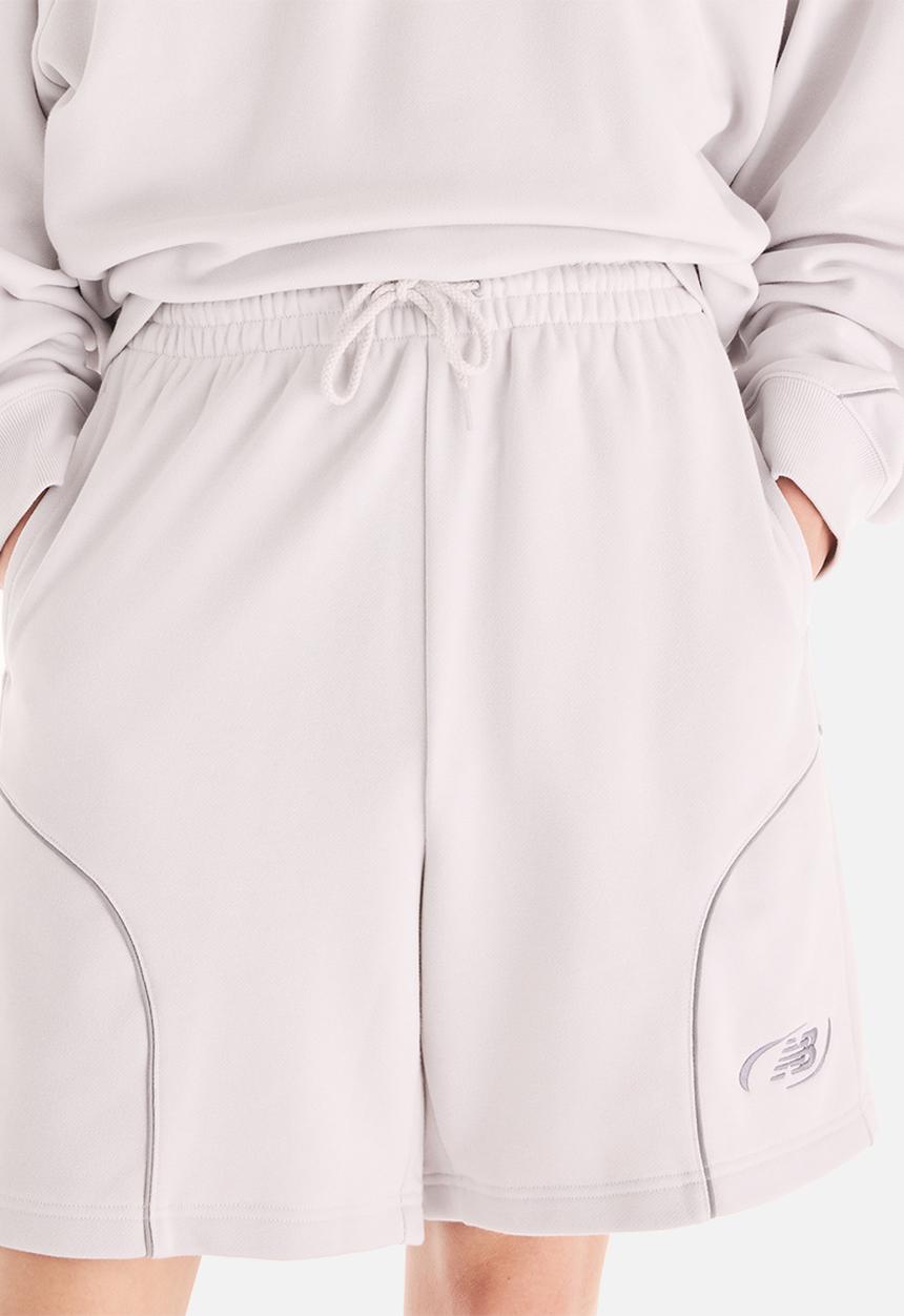 New Balance  - Trackside French Terry Shorts-Grey Matter